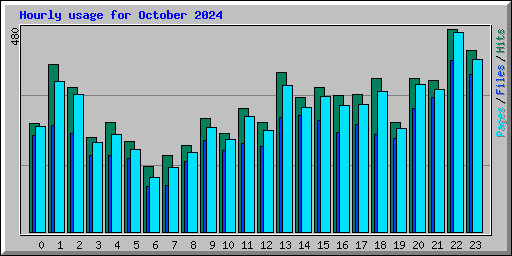 Hourly usage for October 2024