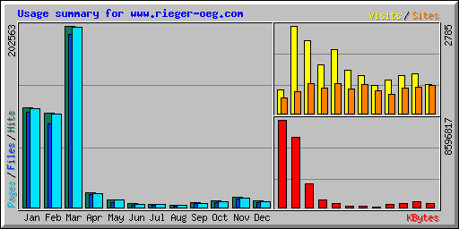 Usage summary for www.rieger-oeg.com